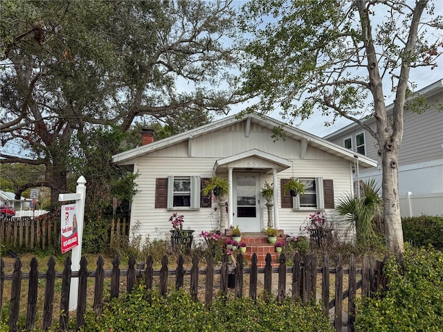 view of bungalow