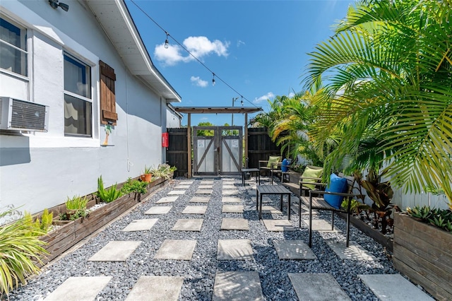 view of patio with cooling unit