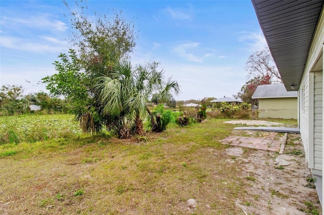 view of yard with a patio area