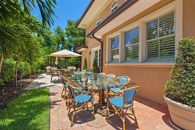 view of patio / terrace with outdoor dining area