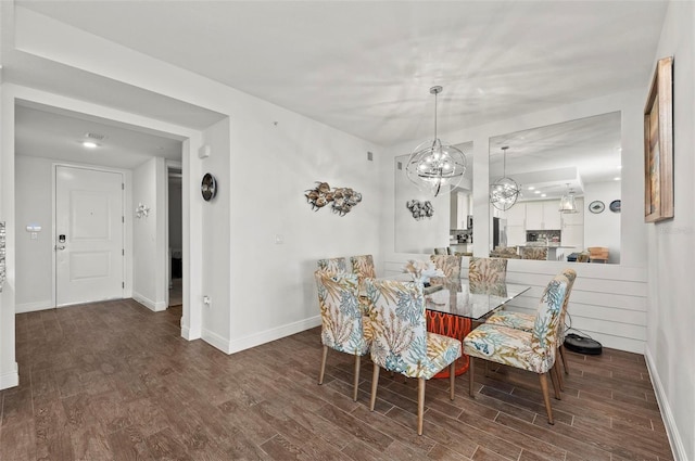 view of dining area