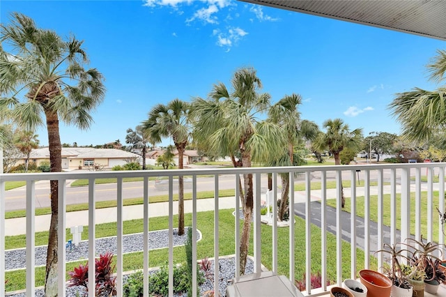 view of balcony