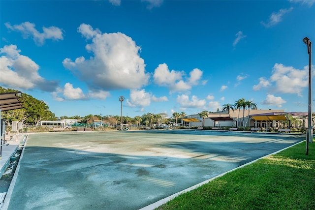 view of tennis court