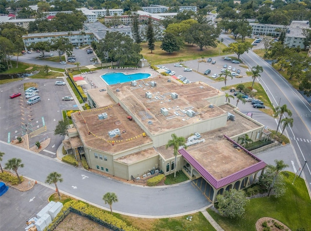 2258 World Parkway Blvd W Unit 8, Clearwater, FL 33763 - drone / aerial view of a pool