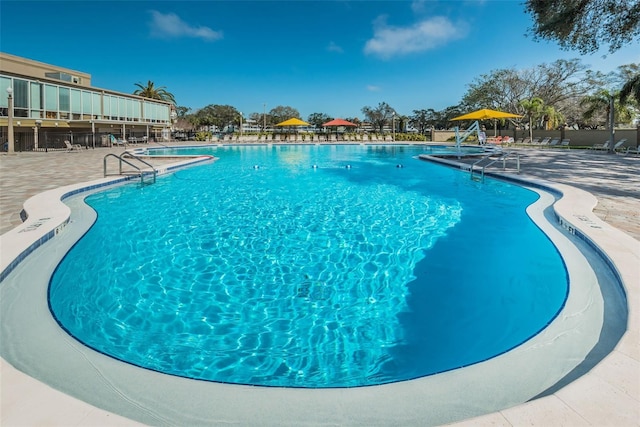 2258 World Parkway Blvd W Unit 8, Clearwater, FL 33763 - community pool featuring a patio area