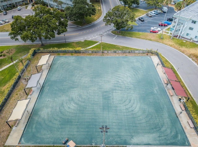 2258 World Parkway Blvd W Unit 8, Clearwater, FL 33763 - drone / aerial view of a pool area