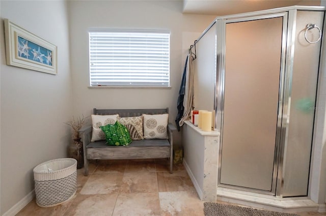 bathroom with an enclosed shower