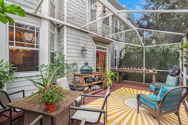 view of sunroom / solarium