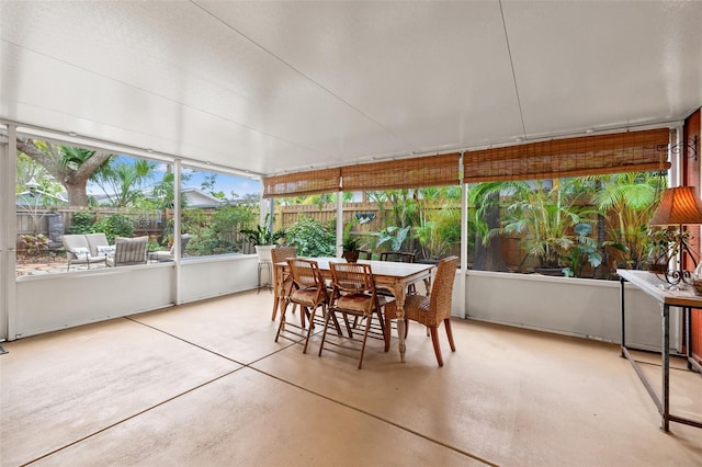 view of sunroom / solarium