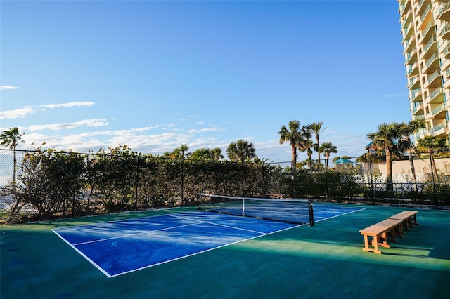 view of tennis court