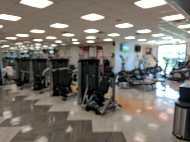 view of exercise room