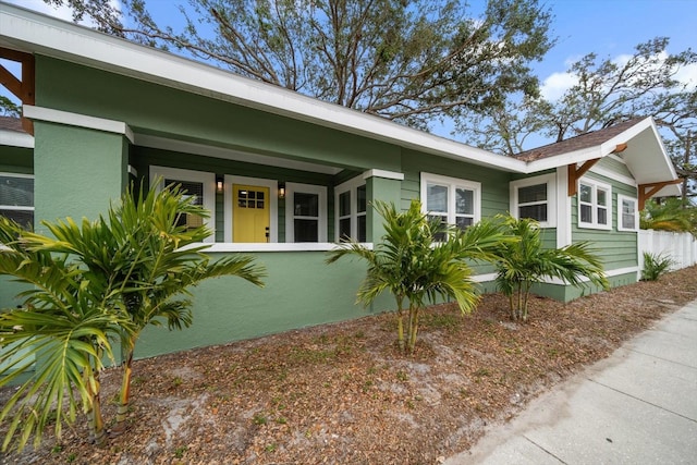 view of front of home