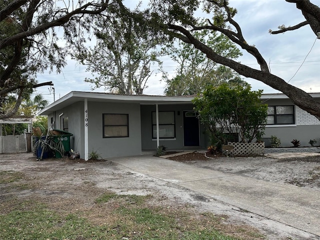 view of front of home