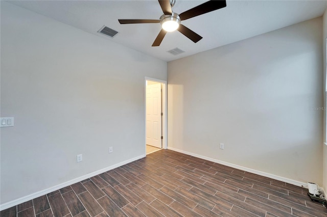 empty room with ceiling fan