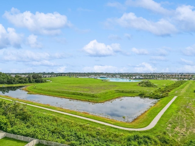 exterior space featuring a water view