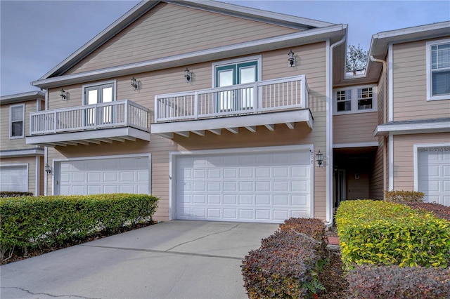 view of property featuring a balcony