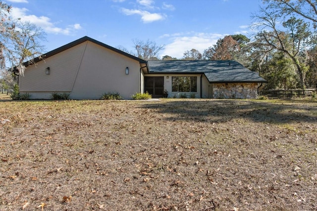 view of rear view of property