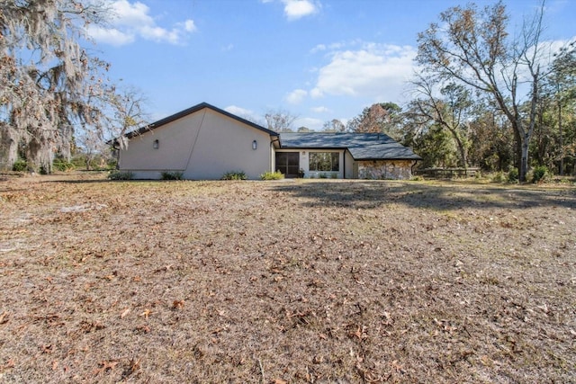 view of rear view of property