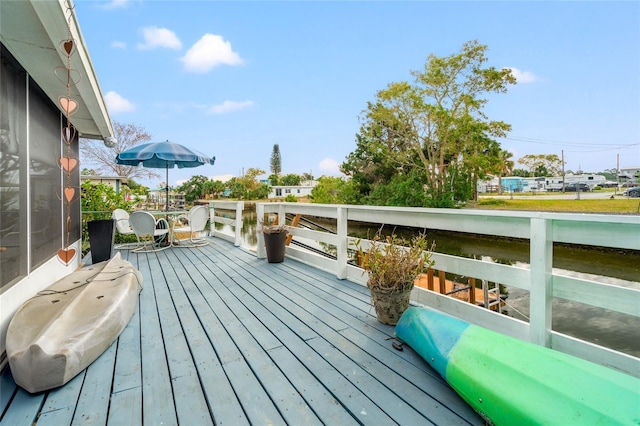 view of wooden terrace