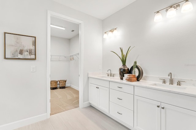 bathroom with vanity