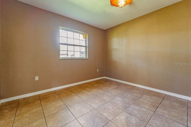 view of tiled empty room