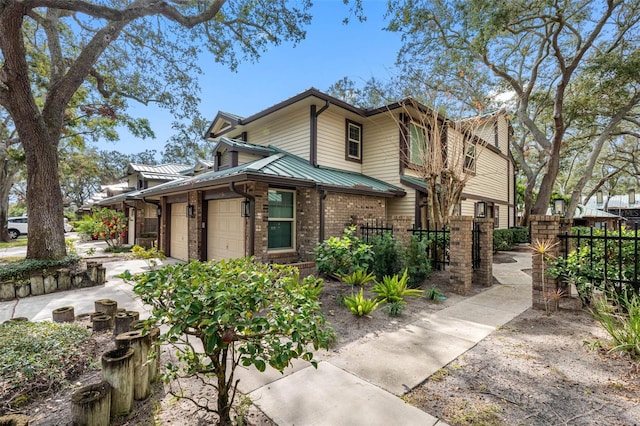 view of property exterior featuring a garage