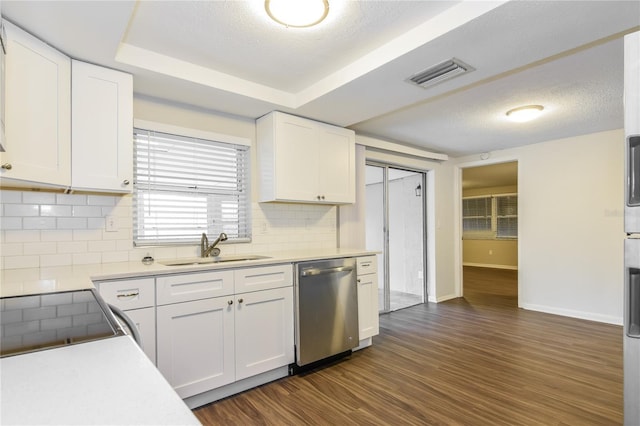 kitchen featuring sink, white cabinetry, and stainless steel appliances