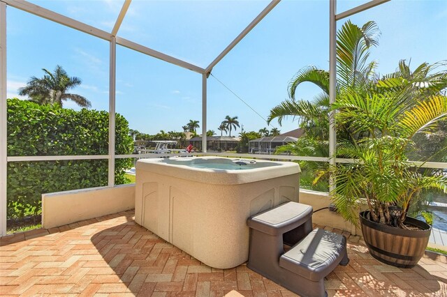 view of sunroom / solarium