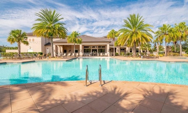 view of pool with a patio