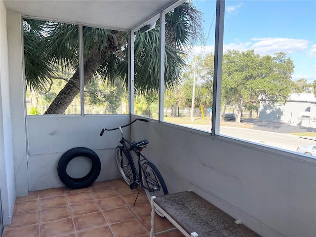 view of sunroom / solarium