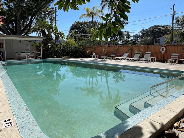 view of pool with a patio