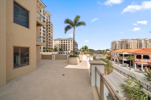 view of patio / terrace featuring a balcony