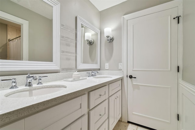 bathroom with vanity