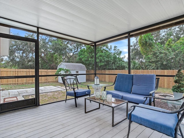 view of sunroom / solarium