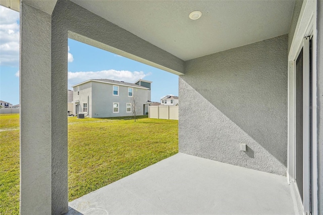 31814 Oyster Trellis Ln, Wesley Chapel, FL 33545 - view of patio / terrace featuring a residential view
