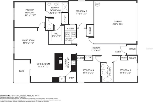 31814 Oyster Trellis Ln, Wesley Chapel, FL 33545 - room layout