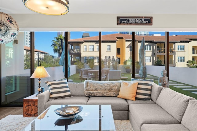 199 Dali Blvd Unit 407, Saint Petersburg, FL 33701 - living area with wood finished floors