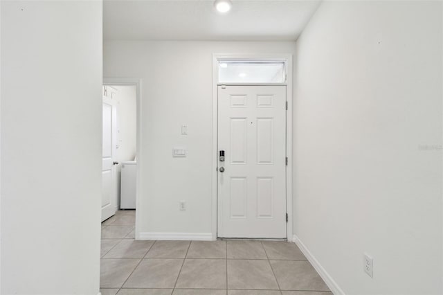 view of tiled foyer