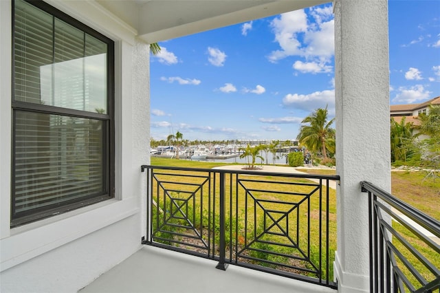 view of balcony