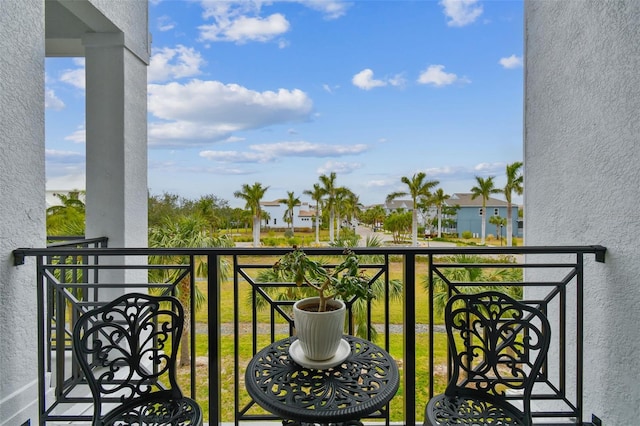 view of balcony