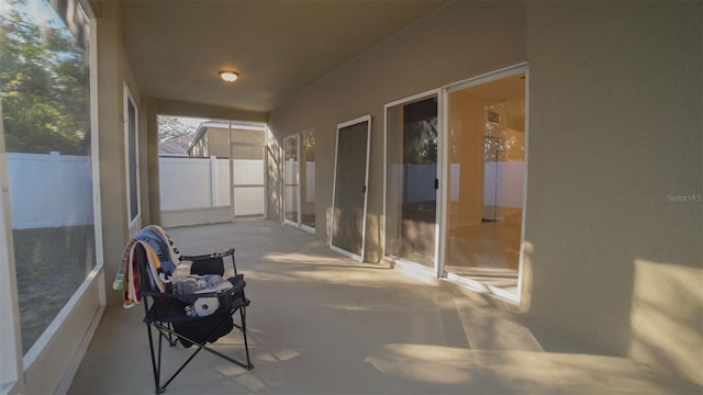 view of sunroom / solarium