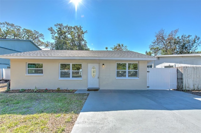 view of ranch-style home