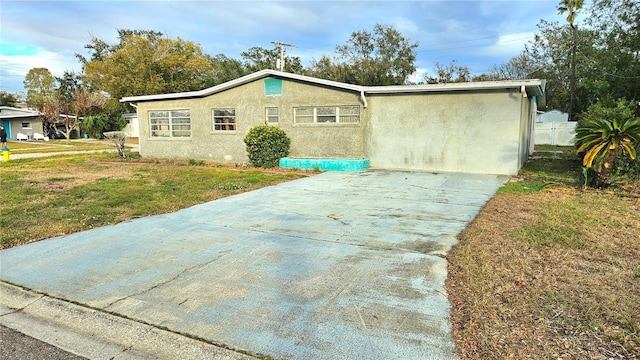 exterior space with a lawn