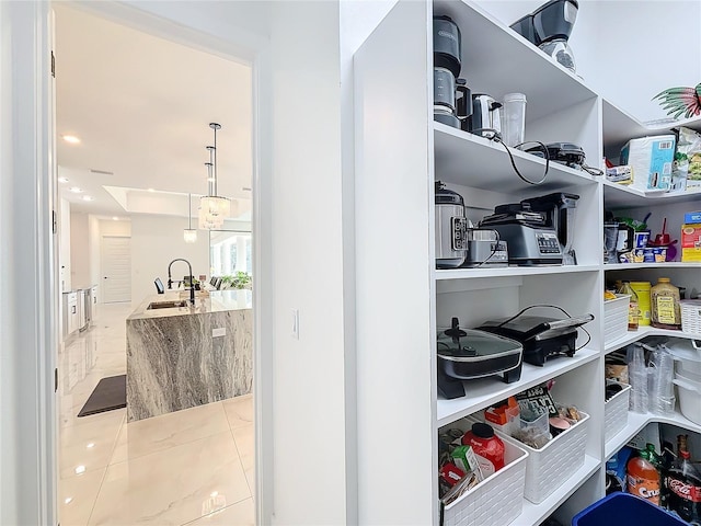 pantry with sink