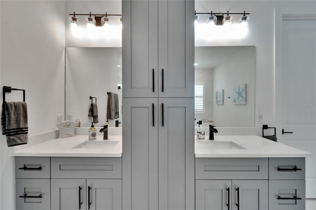 bathroom featuring vanity