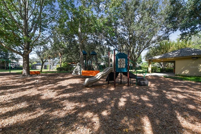 view of jungle gym