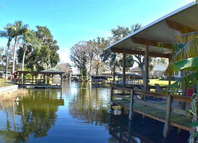 225 Temple Cir, Eustis, FL 32726 - dock area with a water view