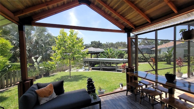 225 Temple Cir, Eustis, FL 32726 - sunroom with healthy amount of natural light
