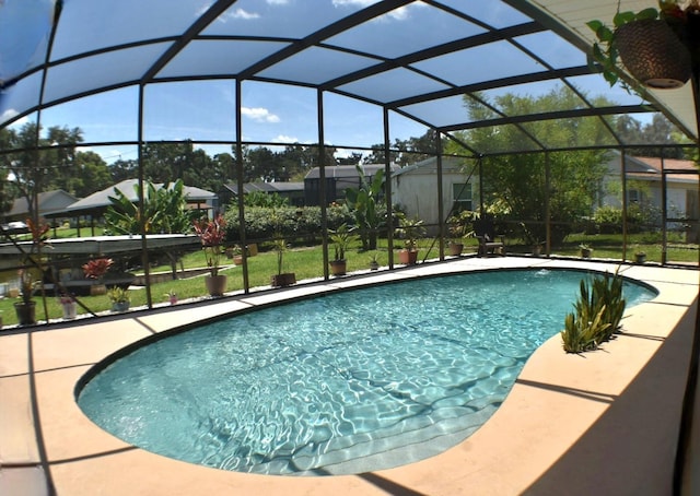 225 Temple Cir, Eustis, FL 32726 - outdoor pool with glass enclosure