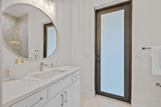 bathroom with vanity